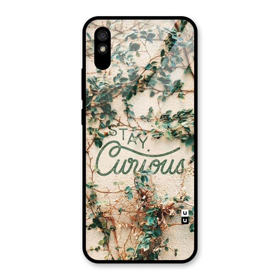 Stay Curious Glass Back Case for Redmi 9i