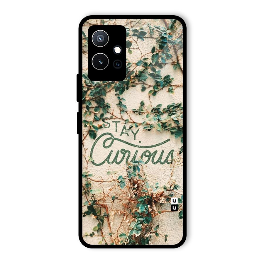 Stay Curious Glass Back Case for Vivo T1 5G