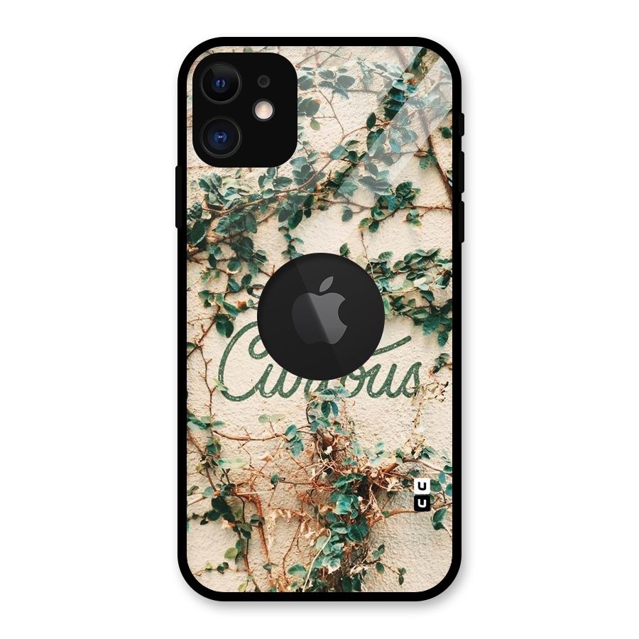 Stay Curious Glass Back Case for iPhone 11 Logo Cut