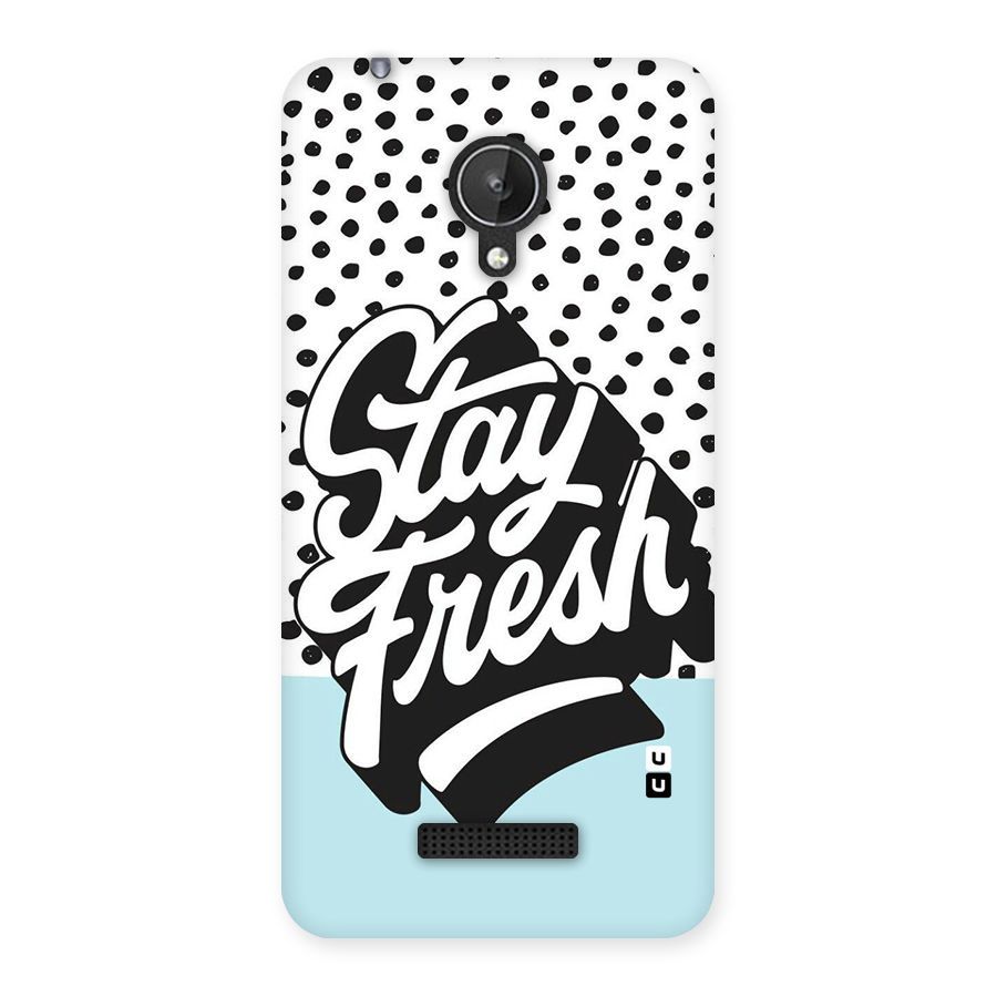 Stay Fresh Back Case for Micromax Canvas Spark Q380