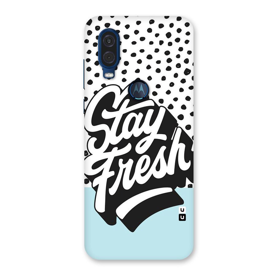Stay Fresh Back Case for Motorola One Vision