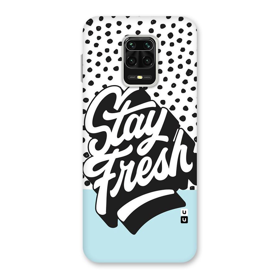 Stay Fresh Back Case for Redmi Note 9 Pro