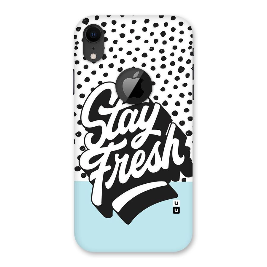 Stay Fresh Back Case for iPhone XR Logo Cut