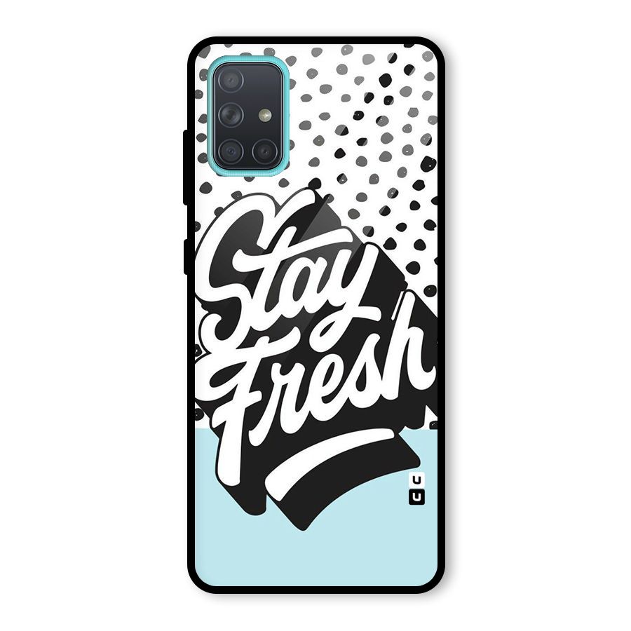 Stay Fresh Glass Back Case for Galaxy A71