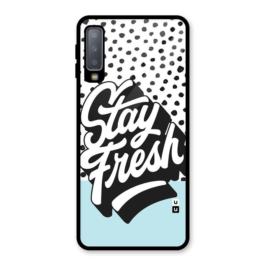 Stay Fresh Glass Back Case for Galaxy A7 (2018)