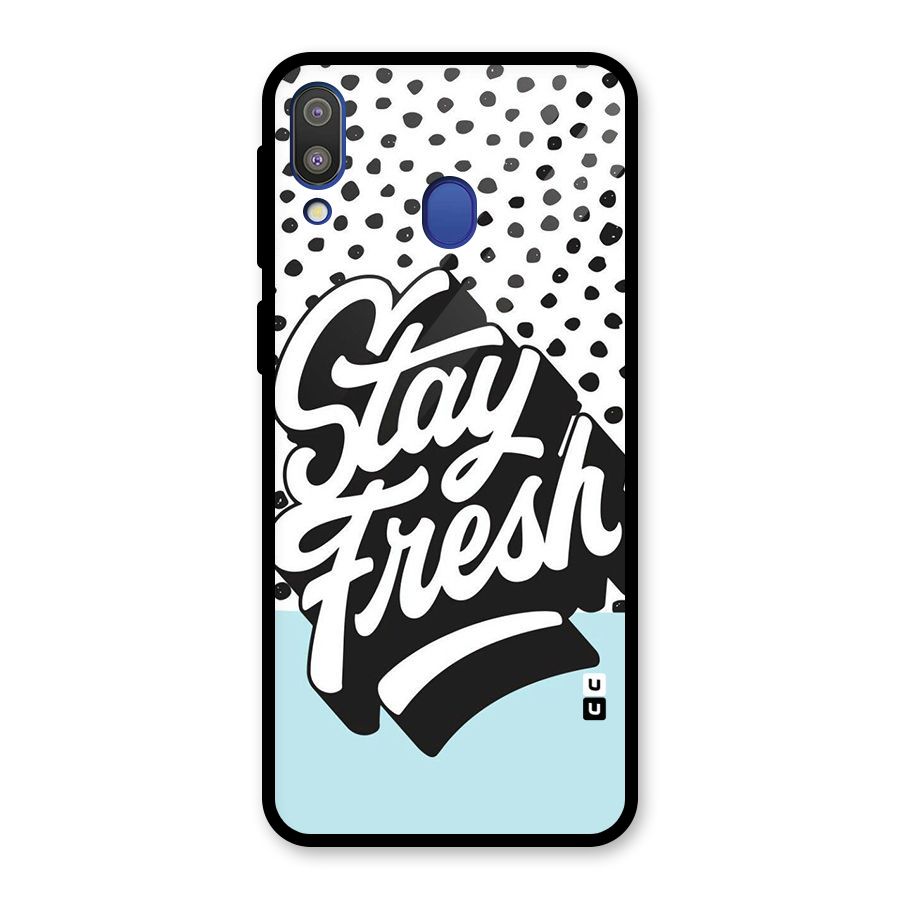 Stay Fresh Glass Back Case for Galaxy M20