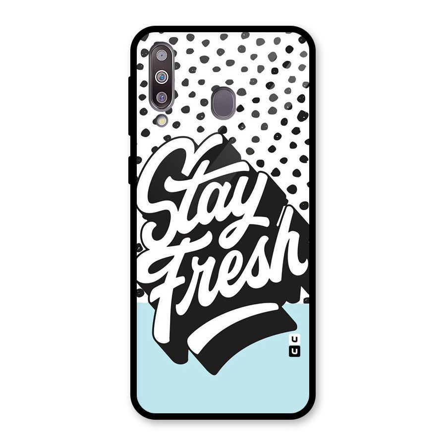 Stay Fresh Glass Back Case for Galaxy M30