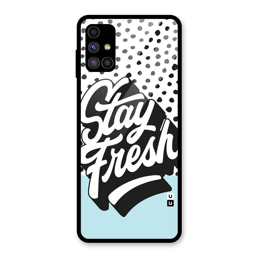 Stay Fresh Glass Back Case for Galaxy M51