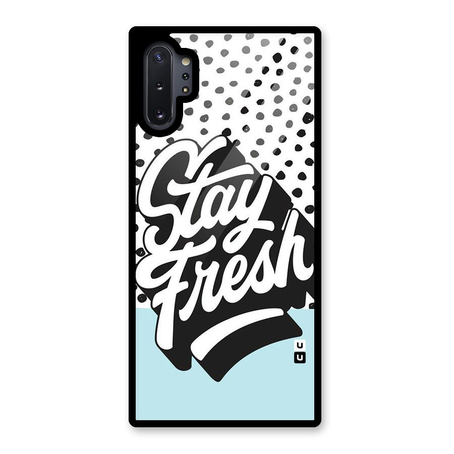 Stay Fresh Glass Back Case for Galaxy Note 10 Plus
