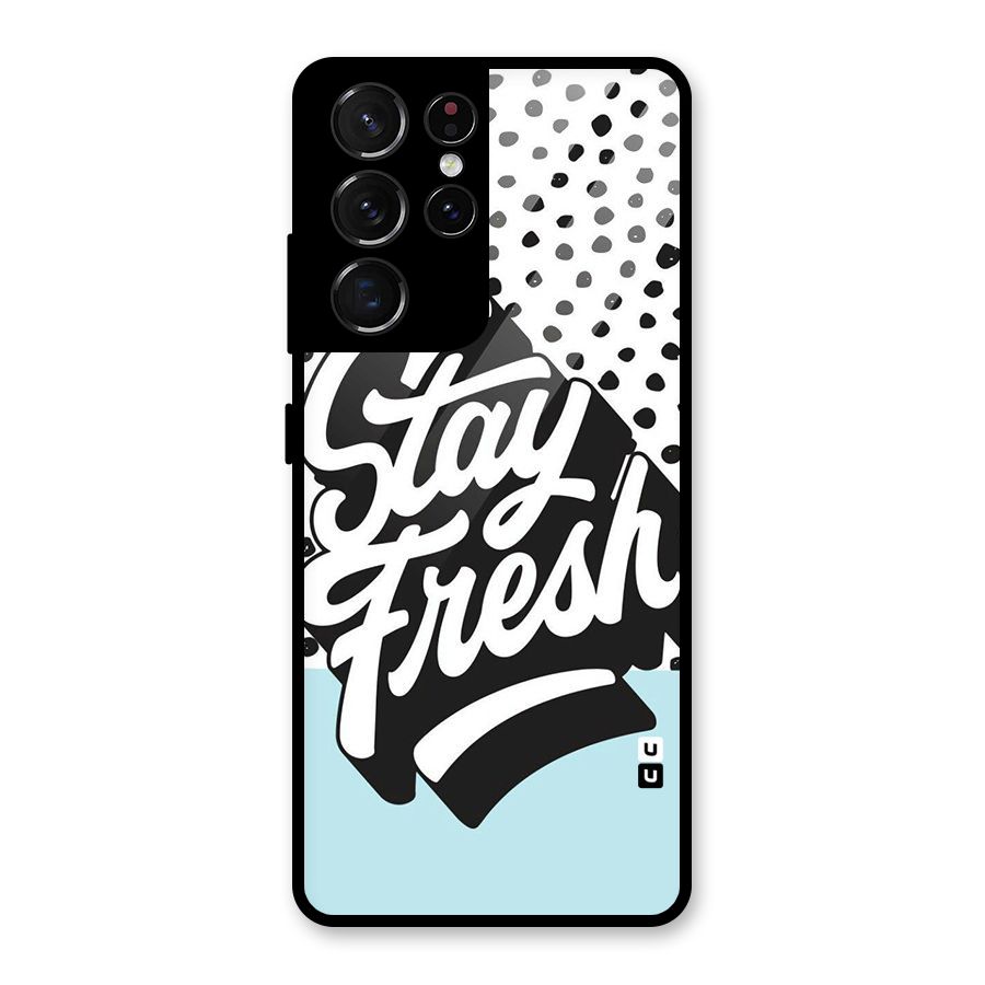 Stay Fresh Glass Back Case for Galaxy S21 Ultra 5G