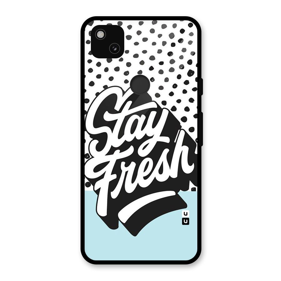 Stay Fresh Glass Back Case for Google Pixel 4a