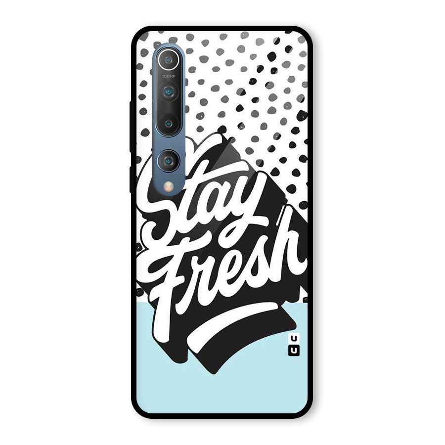 Stay Fresh Glass Back Case for Mi 10