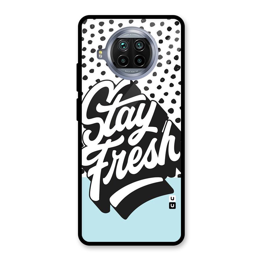 Stay Fresh Glass Back Case for Mi 10i