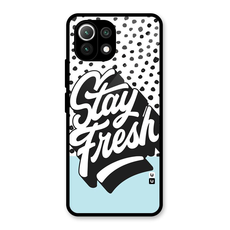 Stay Fresh Glass Back Case for Mi 11 Lite NE 5G