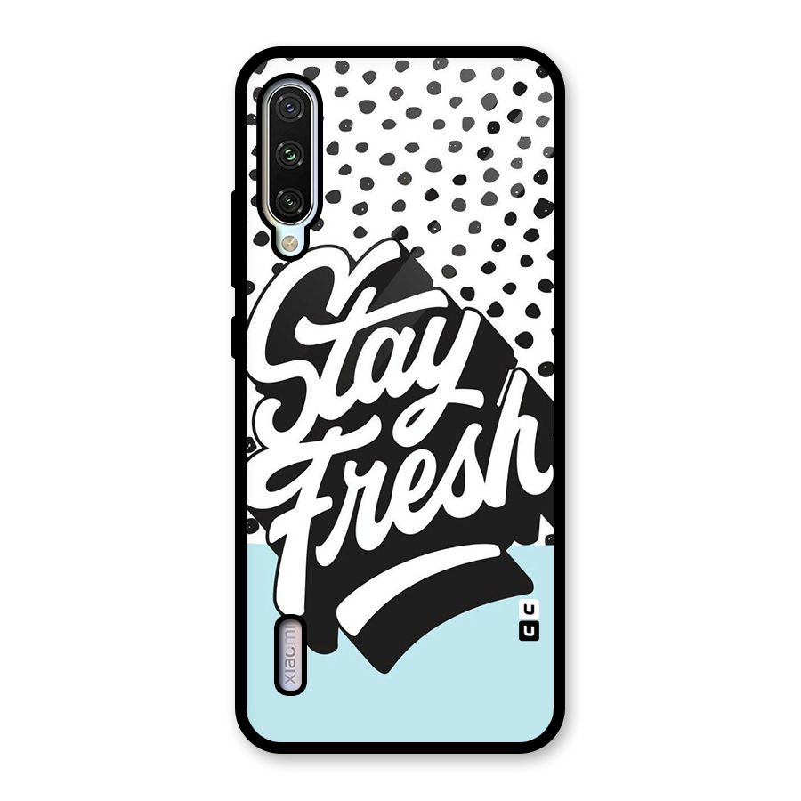 Stay Fresh Glass Back Case for Mi A3
