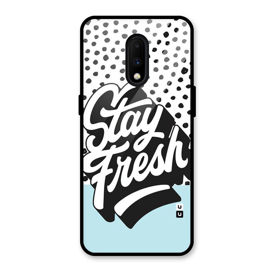 Stay Fresh Glass Back Case for OnePlus 7