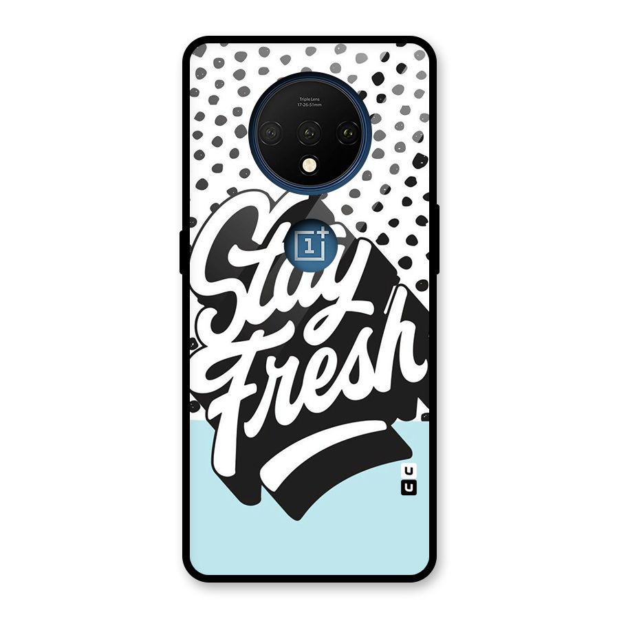 Stay Fresh Glass Back Case for OnePlus 7T