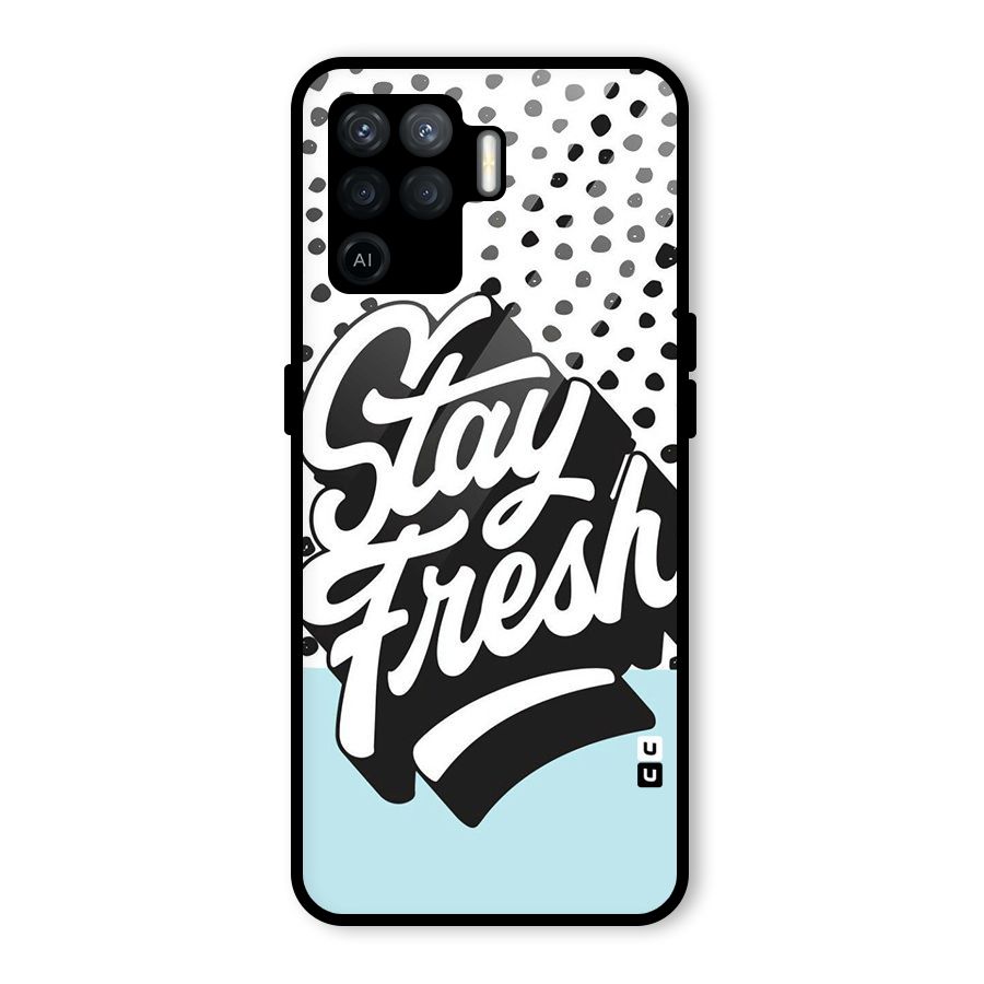 Stay Fresh Glass Back Case for Oppo F19 Pro