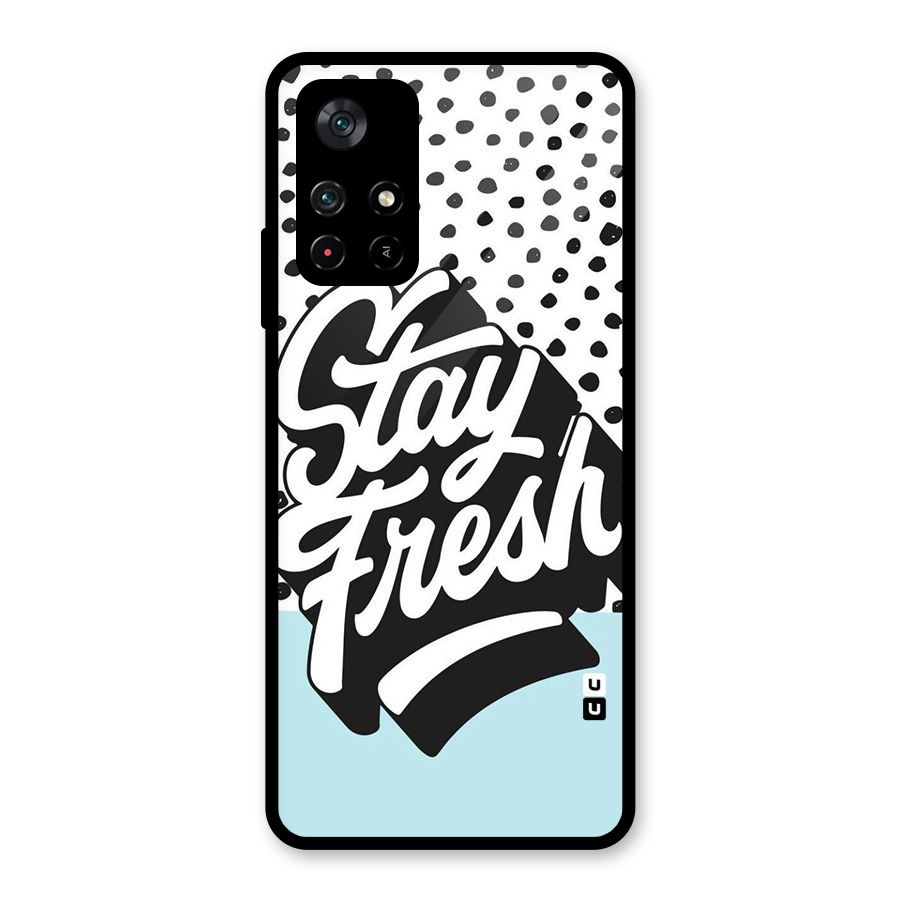 Stay Fresh Glass Back Case for Poco M4 Pro 5G