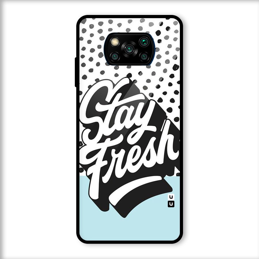 Stay Fresh Glass Back Case for Poco X3