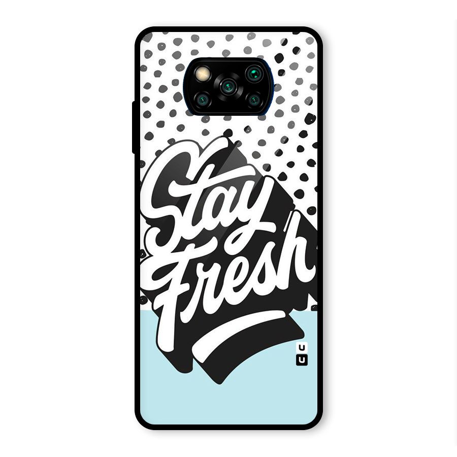 Stay Fresh Glass Back Case for Poco X3 Pro