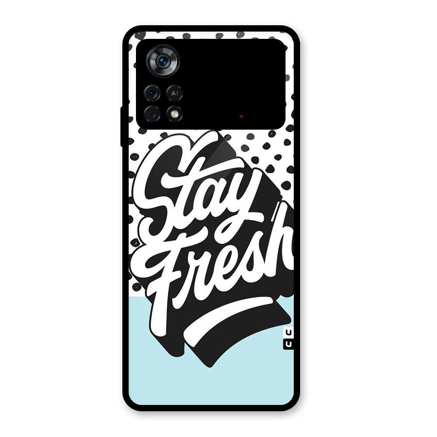 Stay Fresh Glass Back Case for Poco X4 Pro 5G