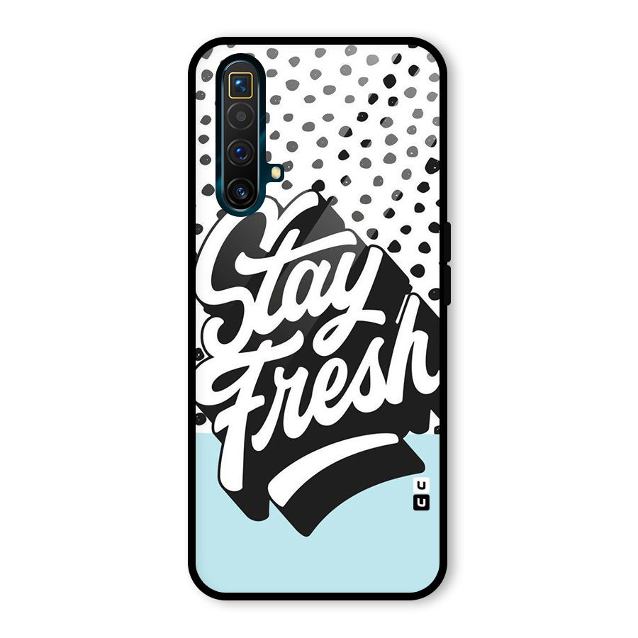 Stay Fresh Glass Back Case for Realme X3 SuperZoom