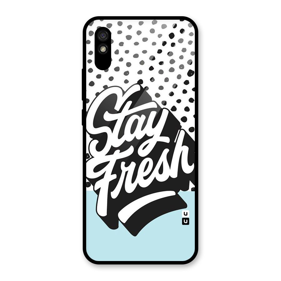 Stay Fresh Glass Back Case for Redmi 9A