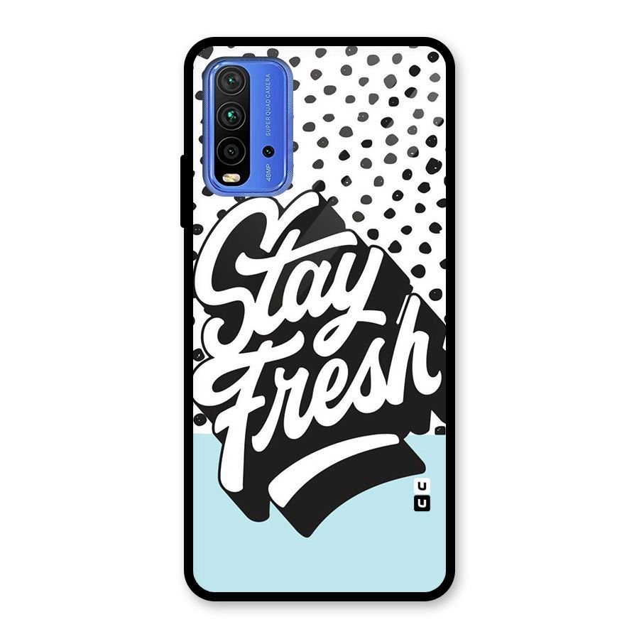 Stay Fresh Glass Back Case for Redmi 9 Power