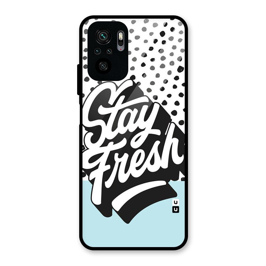 Stay Fresh Glass Back Case for Redmi Note 10S