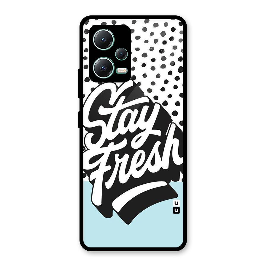 Stay Fresh Glass Back Case for Redmi Note 12 5G