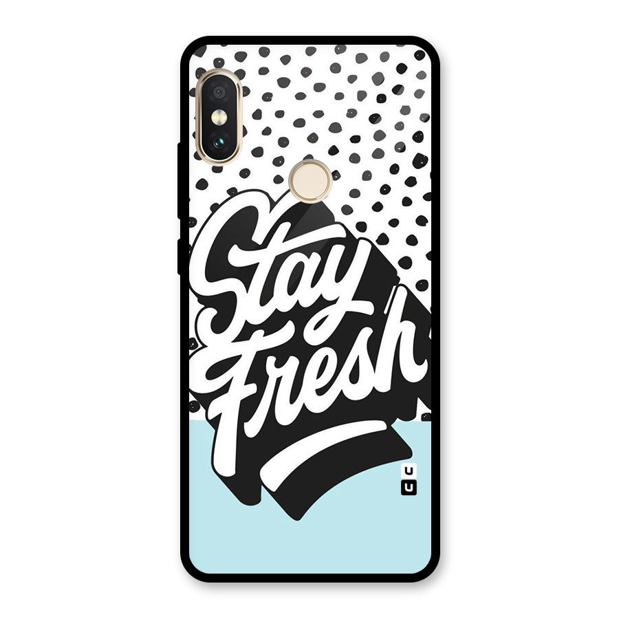 Stay Fresh Glass Back Case for Redmi Note 5 Pro