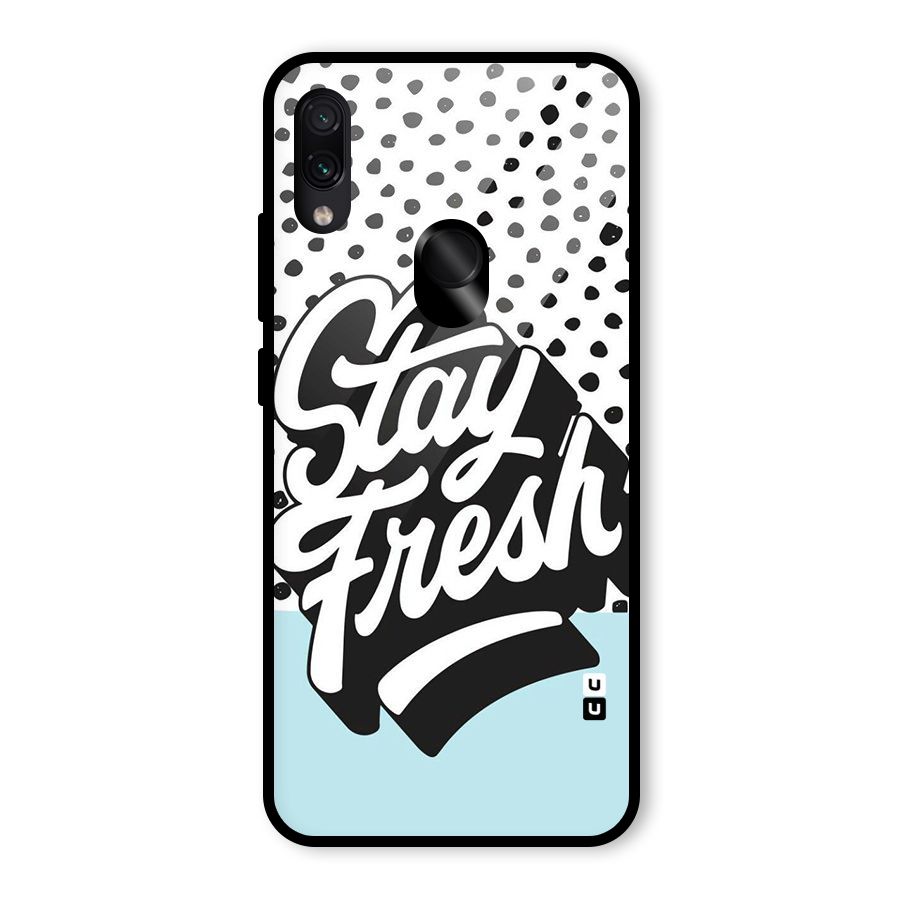 Stay Fresh Glass Back Case for Redmi Note 7 Pro