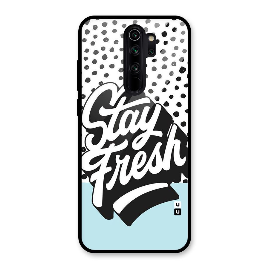 Stay Fresh Glass Back Case for Redmi Note 8 Pro