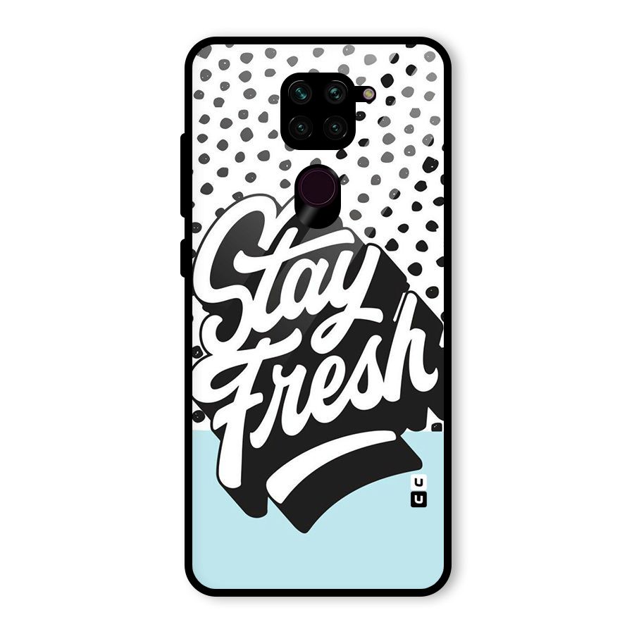 Stay Fresh Glass Back Case for Redmi Note 9