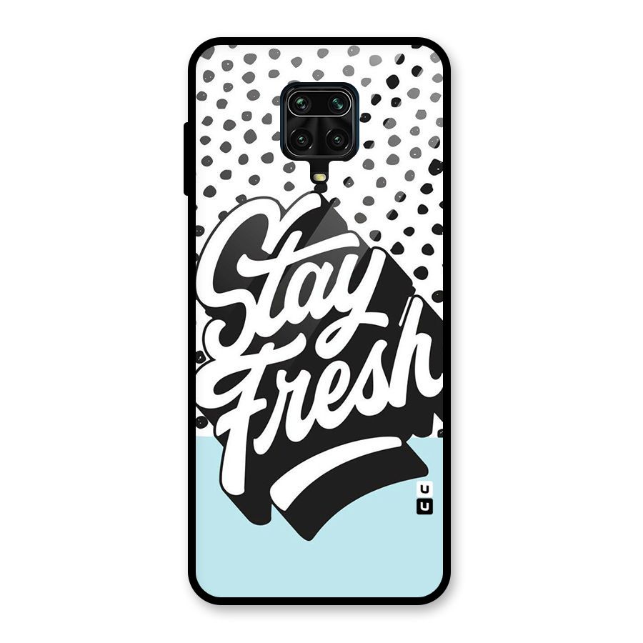 Stay Fresh Glass Back Case for Redmi Note 9 Pro