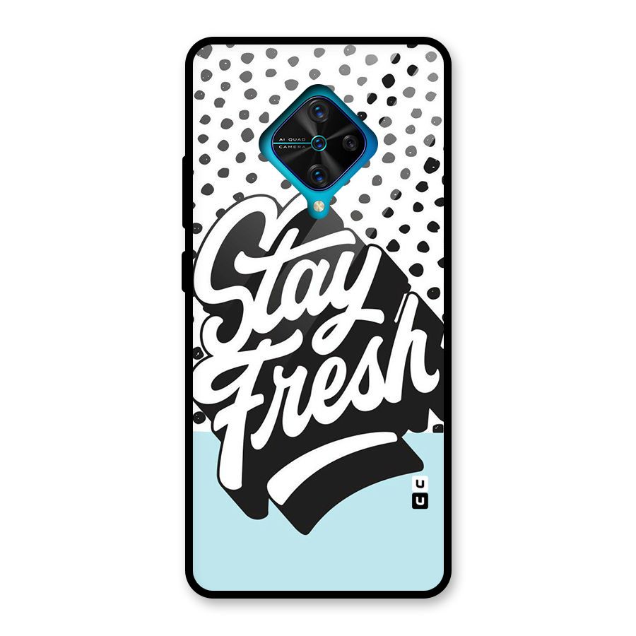Stay Fresh Glass Back Case for Vivo S1 Pro