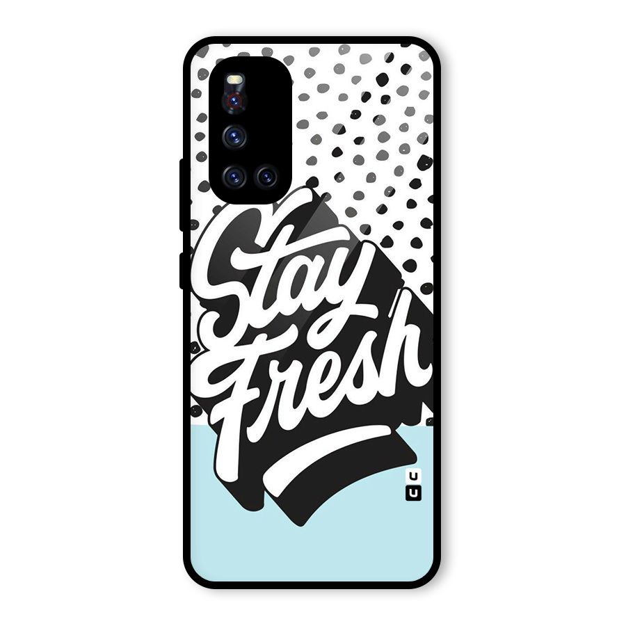 Stay Fresh Glass Back Case for Vivo V19