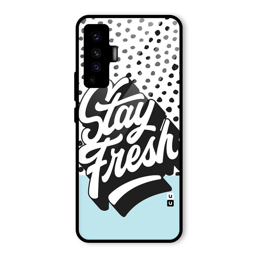Stay Fresh Glass Back Case for Vivo X50