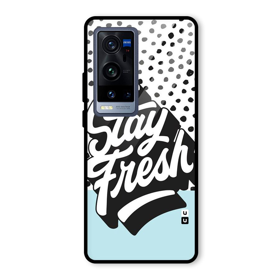 Stay Fresh Glass Back Case for Vivo X60 Pro Plus