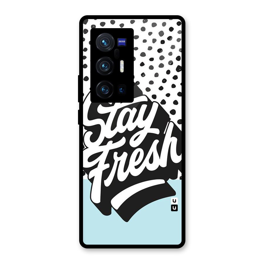 Stay Fresh Glass Back Case for Vivo X70 Pro Plus
