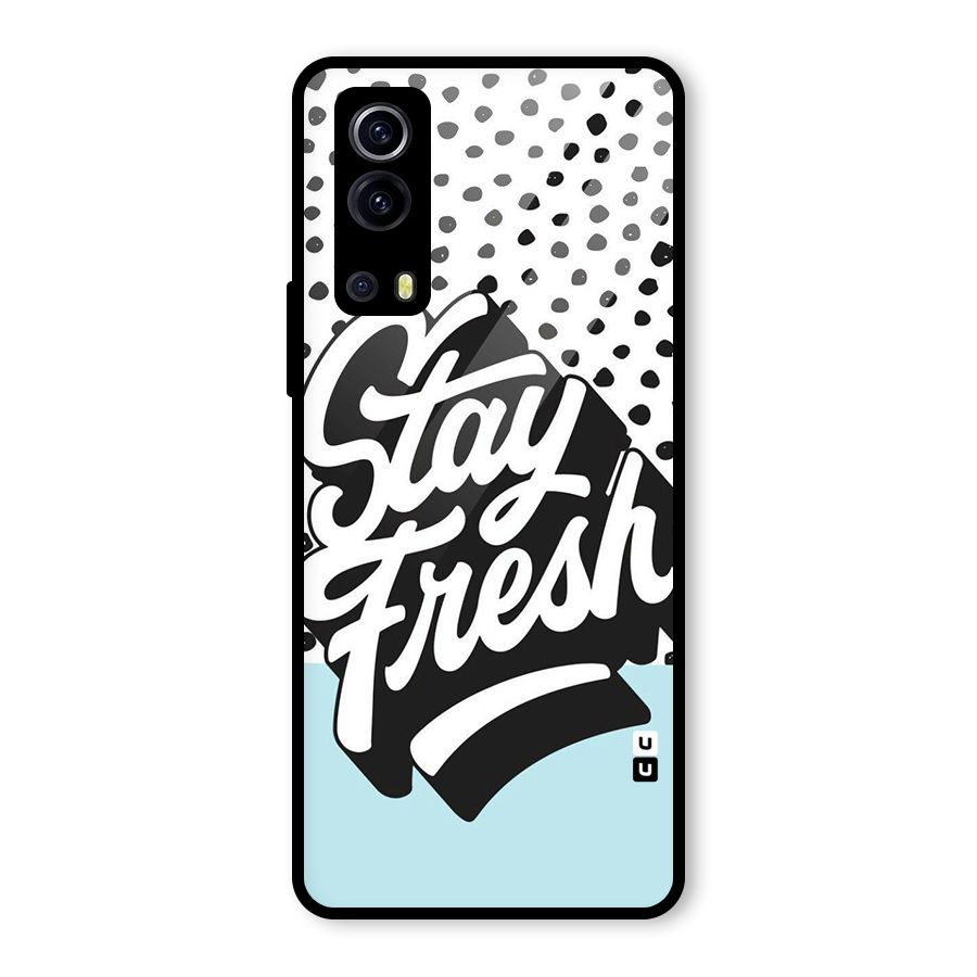 Stay Fresh Glass Back Case for Vivo iQOO Z3
