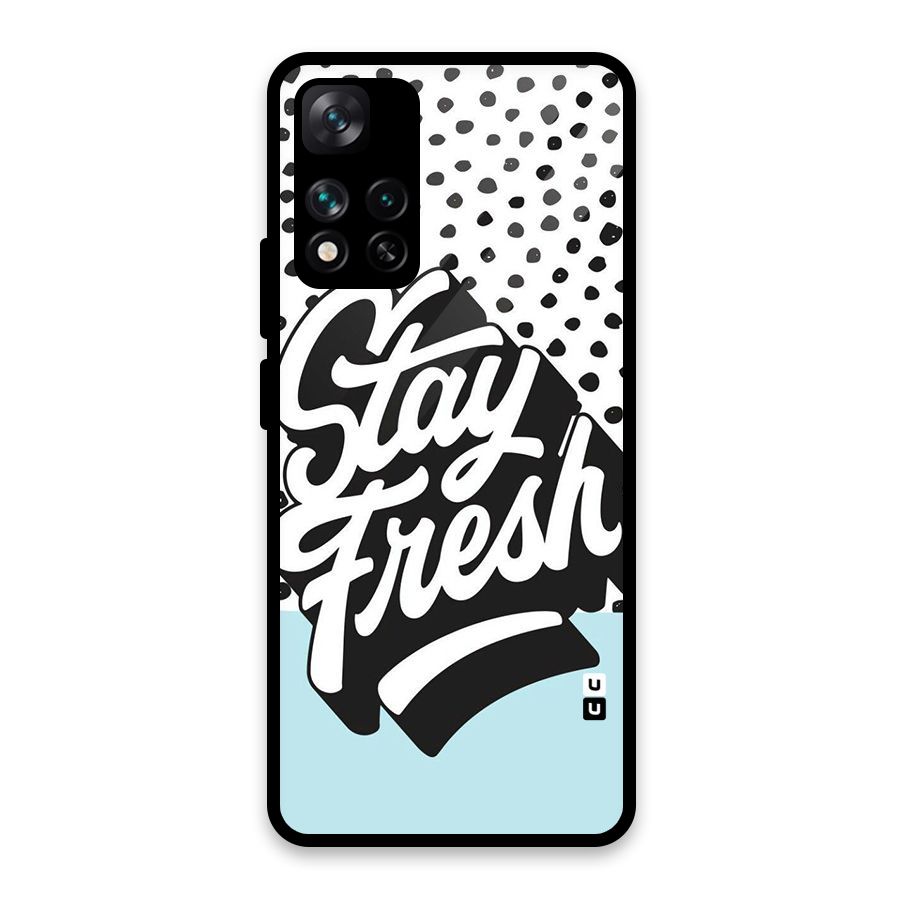 Stay Fresh Glass Back Case for Xiaomi 11i HyperCharge 5G