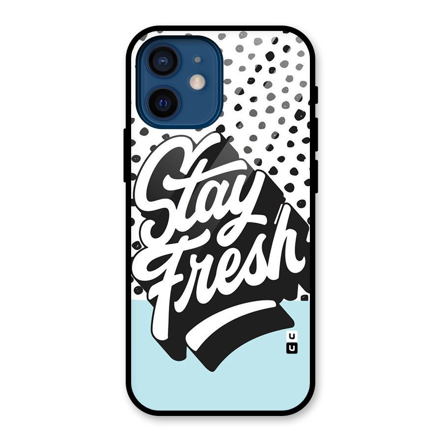 Stay Fresh Glass Back Case for iPhone 12 Mini