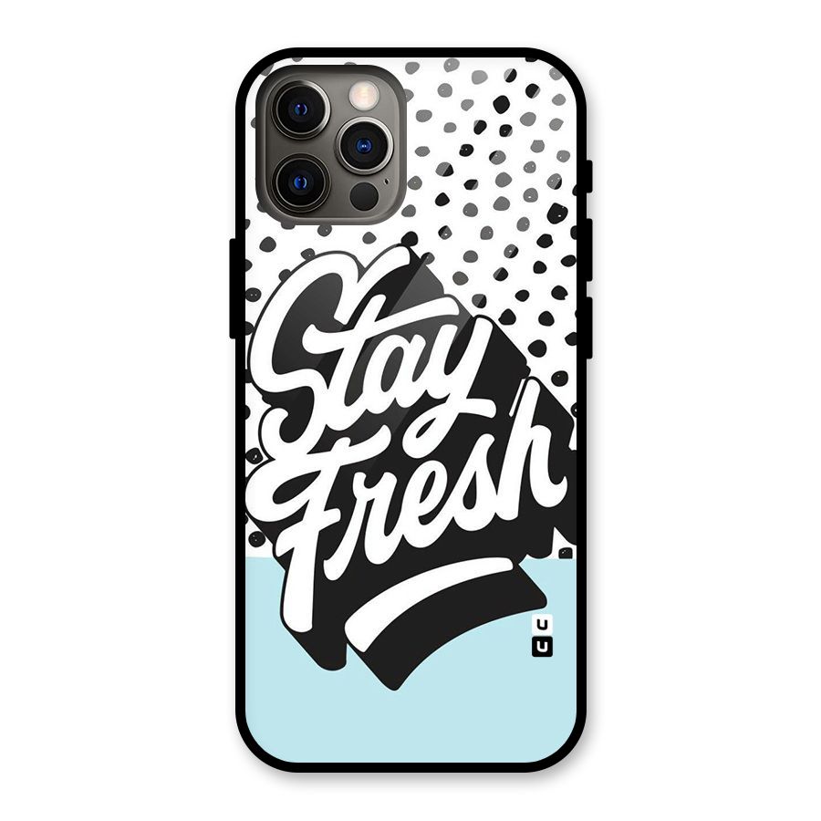 Stay Fresh Glass Back Case for iPhone 12 Pro