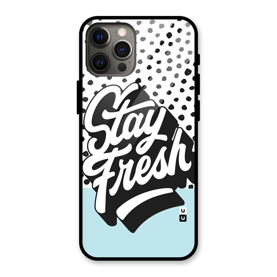 Stay Fresh Glass Back Case for iPhone 12 Pro Max
