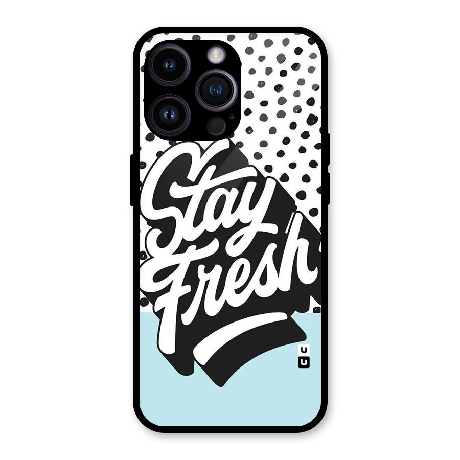 Stay Fresh Glass Back Case for iPhone 14 Pro Max