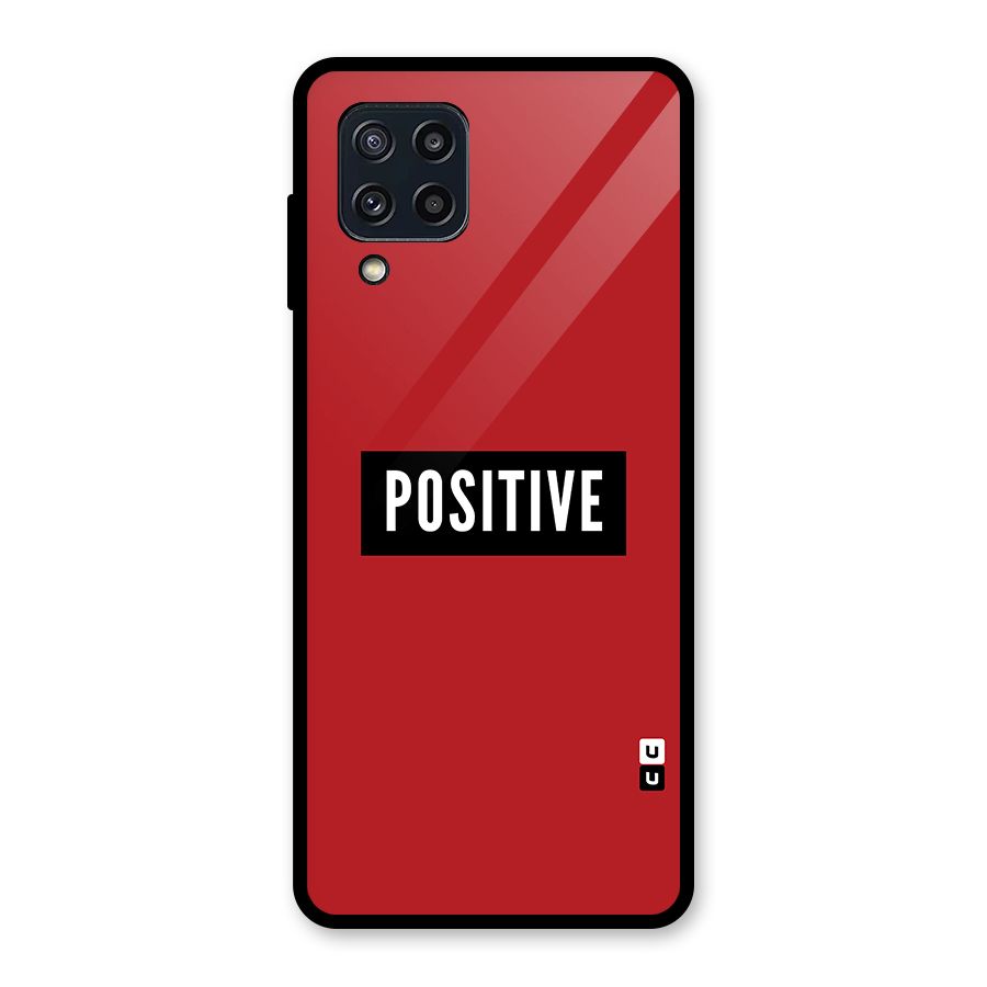 Stay Positive Glass Back Case for Galaxy M32