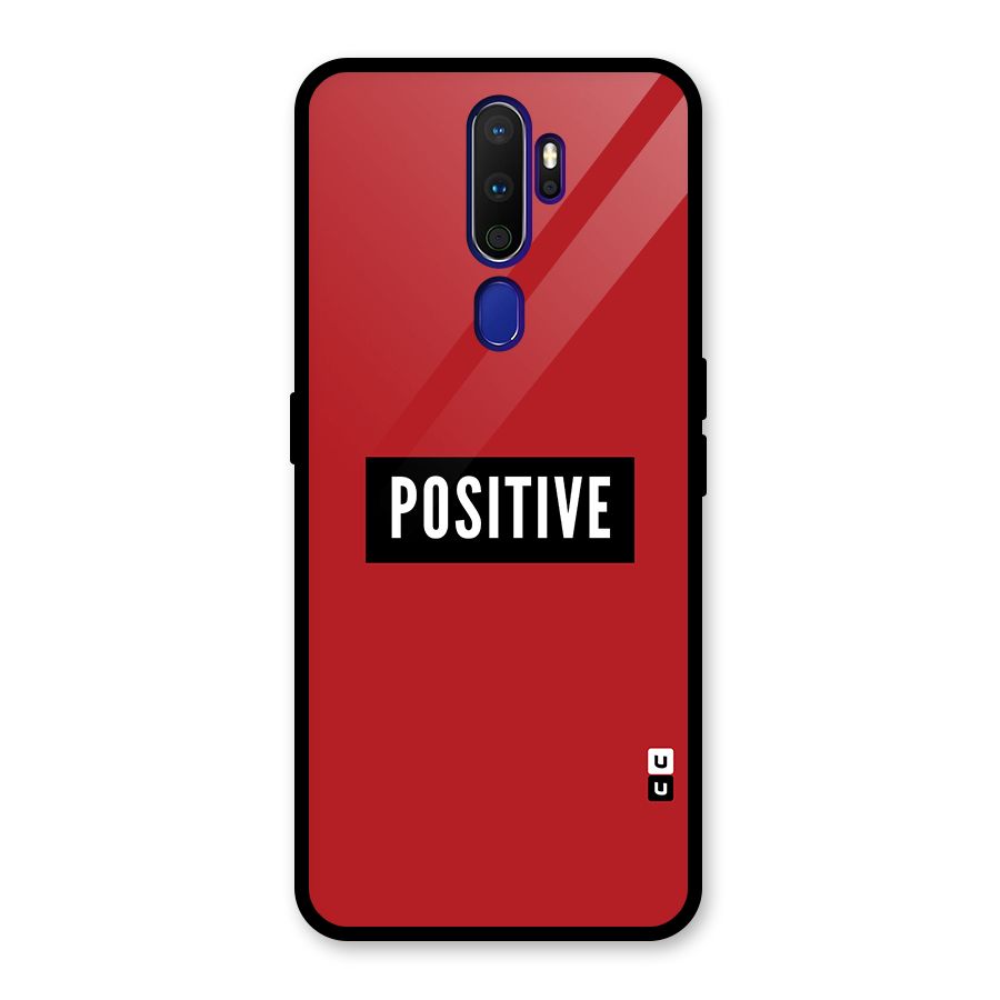 Stay Positive Glass Back Case for Oppo A9 (2020)