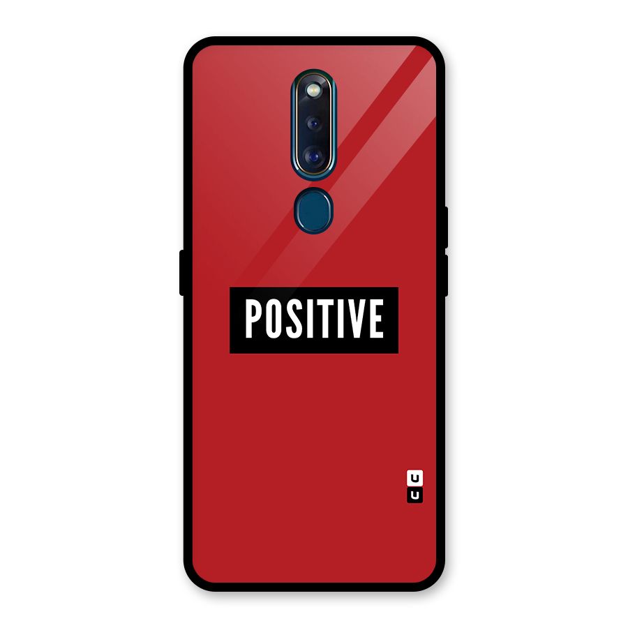 Stay Positive Glass Back Case for Oppo F11 Pro